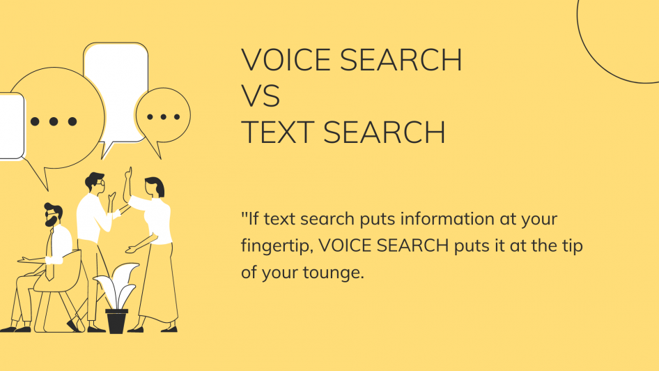 Voice search vs text search explanation