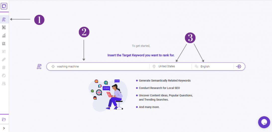 best free seo tool BiQ keyword intelligence related keywords