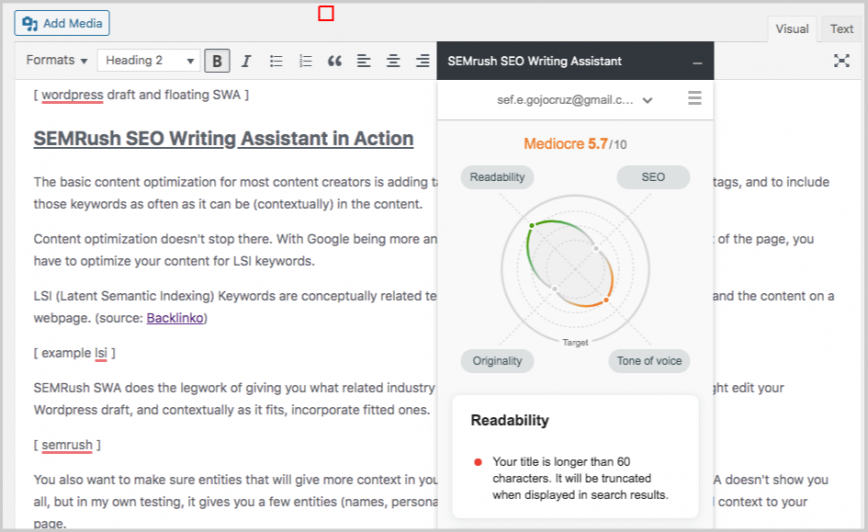 seo writing assistant free