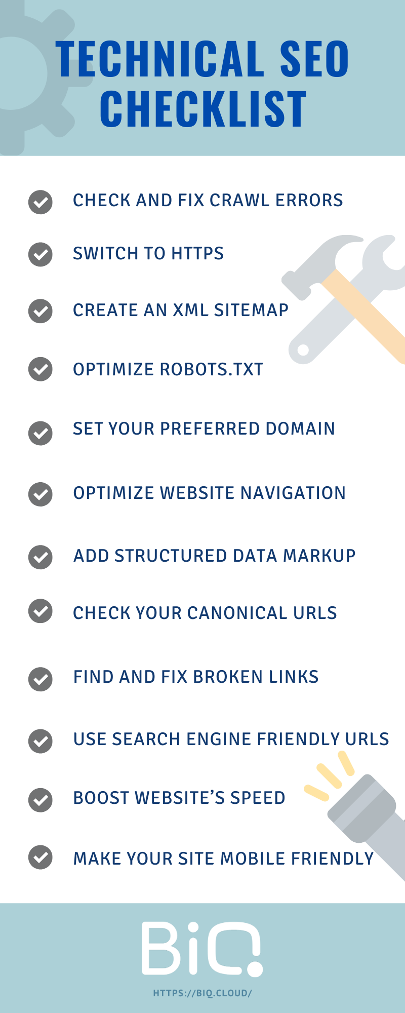 free seo checklist