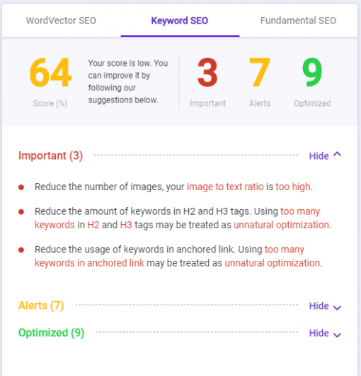 best free seo tool BiQ content intelligence keyword SEO