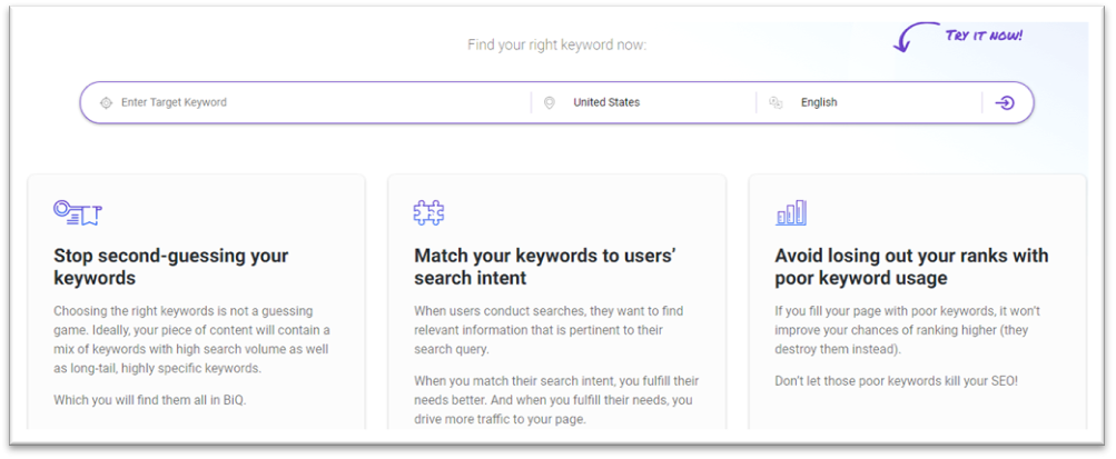 BiQ Keyword Intelligence