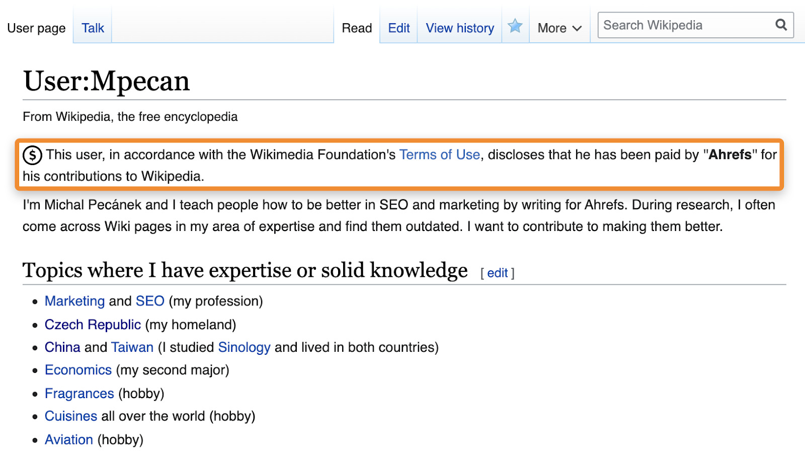 how to make a wikipedia page shorter