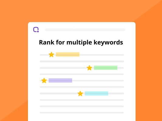 rank for multiple keywords