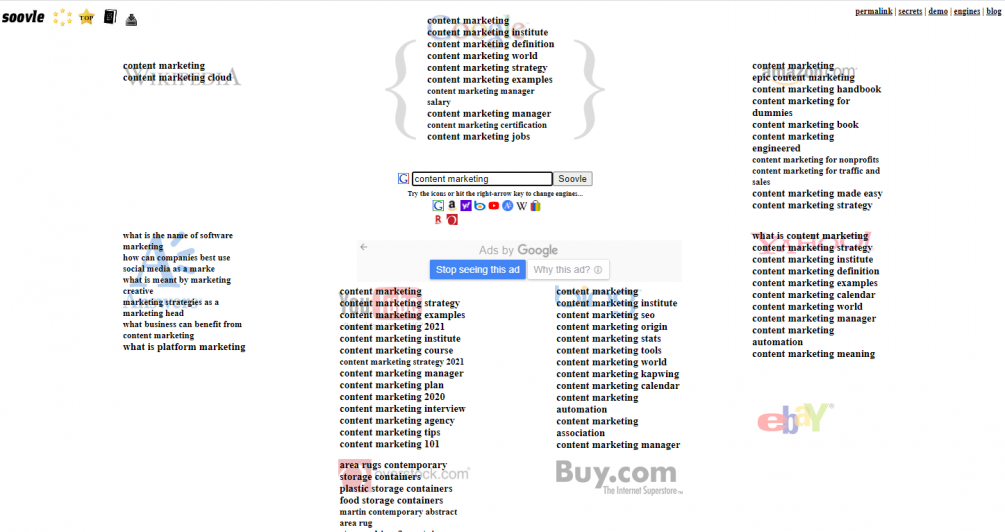 Keyword Suggestion Tool 5: Soolve