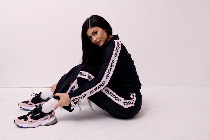 Kylie Jenner doing influencer marketing on Adidas