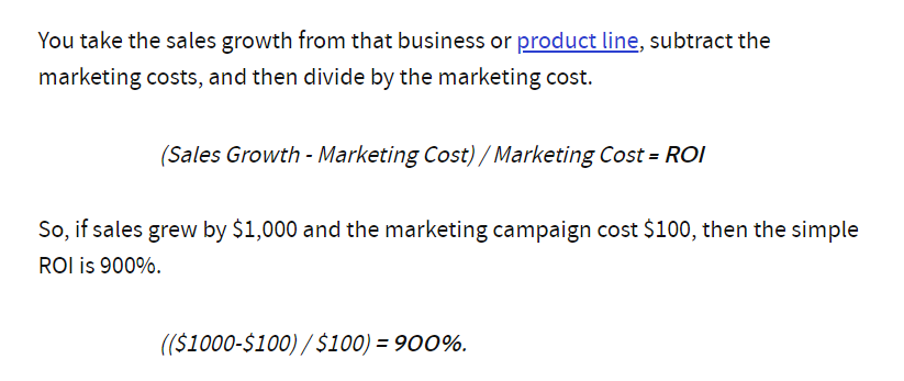 Campaign ROI in email marketing