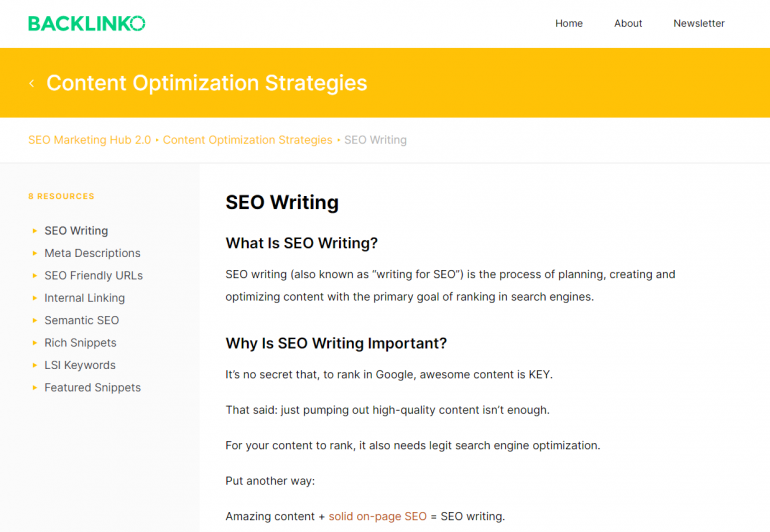 Most websites advocates writing for SEO