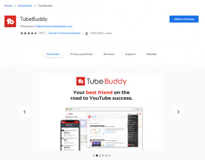 Keywords Everywhere youtube replacement  - TubeBuddy