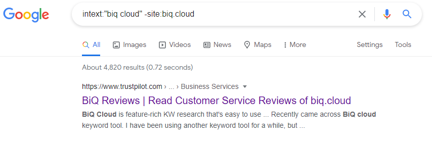 how to find unlinked brand mentions using Google