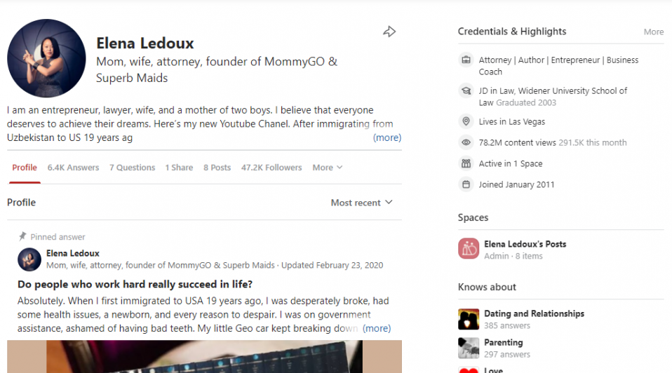 Best practices on using Quora marketing - create a perfect profile