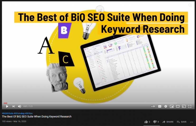 A BiQ blog article that is repurposed into a video