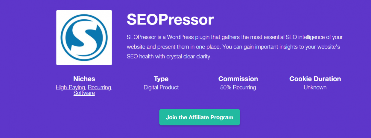 SEOPressor affiliate marketing example