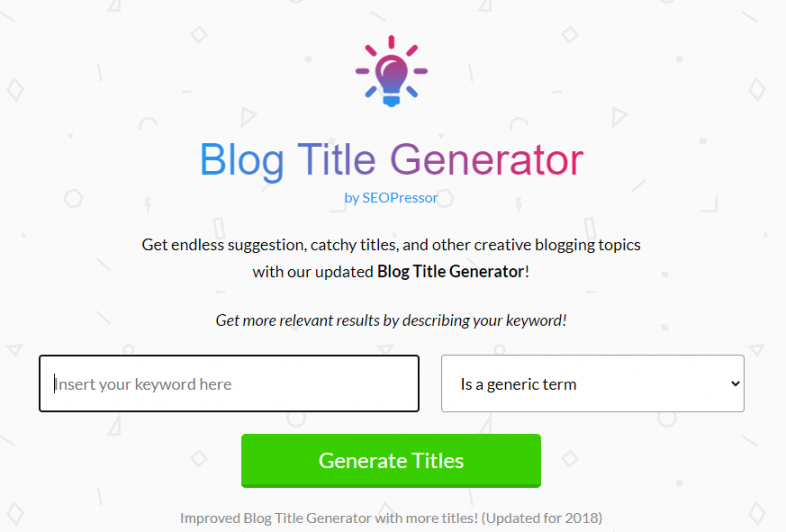 Blogging Mistakes 10 - Have an Attractive Title with Blog Title Generator