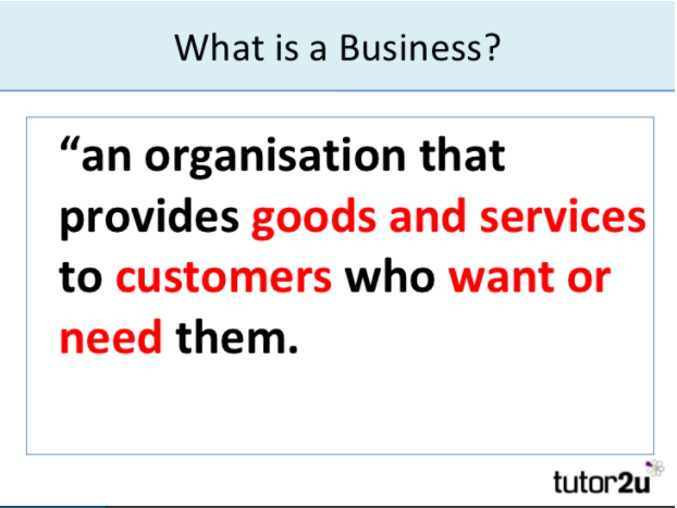 What is a business explanation