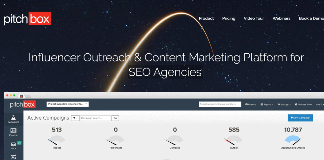 blogger outreach tool -  Pitchbox