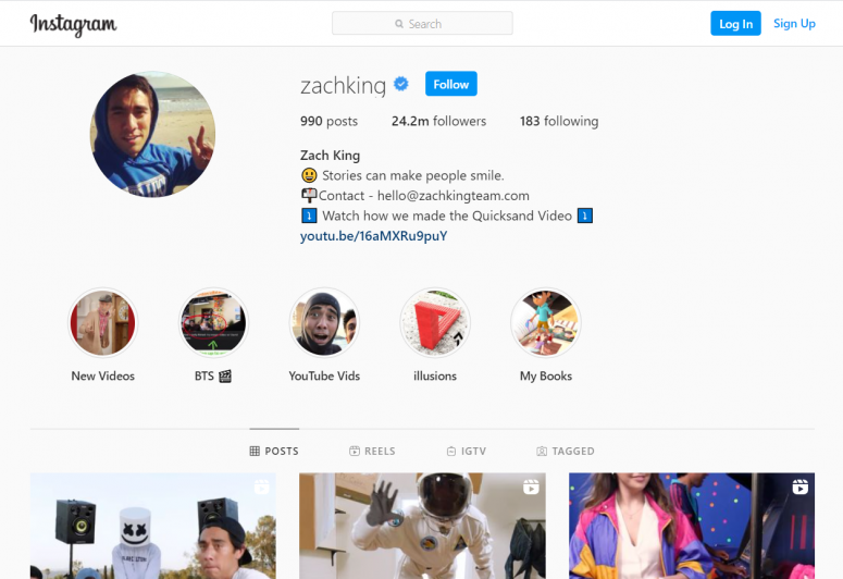 Some influencers like @Zachking publish their content information on their channels. 