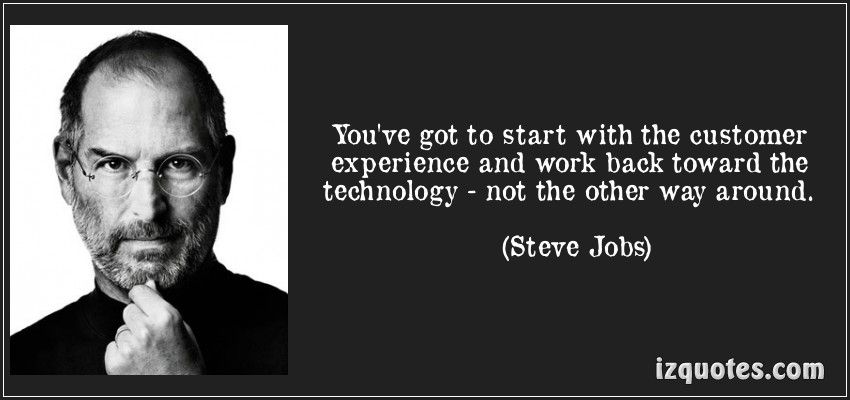 Quote by Steve Jobs on importance of product centric