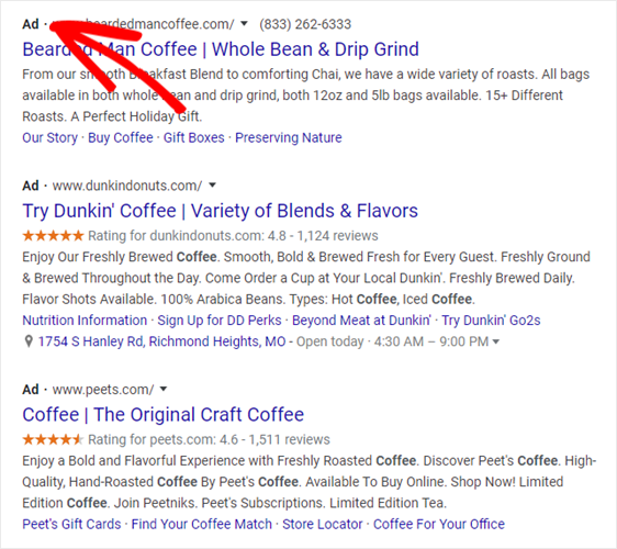 example of brand awareness with ppc