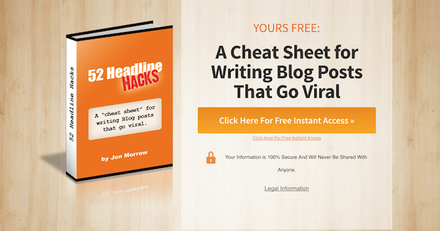 Provide free cheat sheets as part of demand generation strategy example