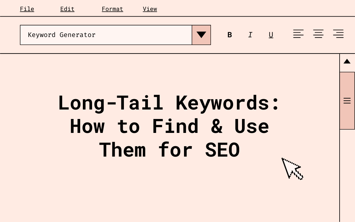 Long-tail keywords tool for SEO